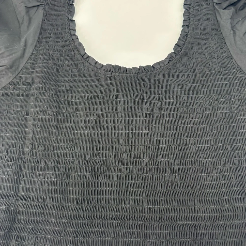 Hill House The Aiko Nap Top Black Smocked XXL New with Tags - Picture 8 of 14